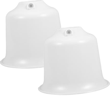 DOITOOL Ceiling Fan Dust Cover Plastic Top Canopy Decorative Ceiling Fan Cover for Light Socket Use As in Storage Moving