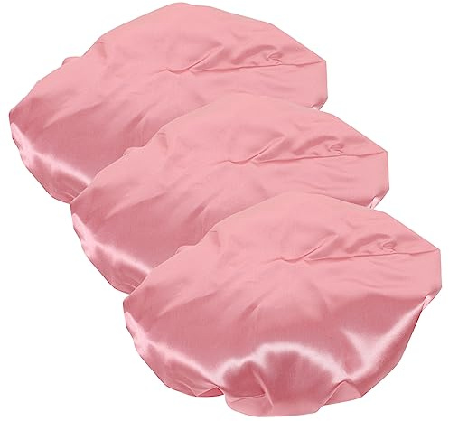 TOBBOMEY 3pièces Bonnet De Imperméable à Double Couche Pour Femmes Et Filles Accessoire De Bain Pratique Et Pour Soins De Beauté Et Routine De Soin