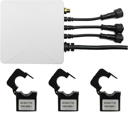 Medidor de energía Monitor de Potencia de kilovatios-Hora Trifásico Monofásico 500A 300A 200A 120A 80A Transformador de Corriente de Pinza(200A)