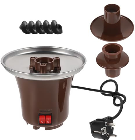 UTHCLO 1pezzi Fontana Di Cioccolato Elettrica Strati Per Fonduta Macchina Per Cioccolato Perfetta Per Feste e Riunioni Familiari Facile Da Pulire e Installare Design Elegante e