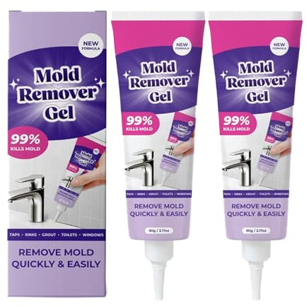 Vexclean Mold Remover Gel, Powerful Vexclean Cleaning Gel, Highly Effective in Penetration, for Bathroom & Kitchen Tile Gaps, Walls & Grout, Not Damage The Surface (2pcs)