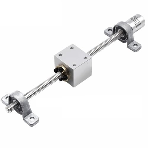 Viti a ricircolo di sfere Parti CNC, Kit vite di comando trapezoidale T8, diametro 8 mm, passo 2 mm, passo 8 mm, verticale o orizzontale, 100-800 mm(Vertical Kit,200mm)