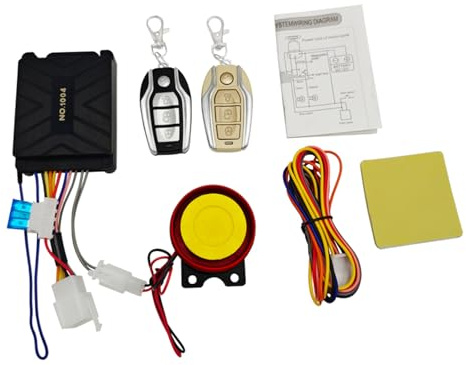 Alarma de alto decibelio para motocicleta, mecanismo automático, sensores de vibración, sistemas de seguridad, durabilidad, protección al aire libre, motocicleta, scooter, alarma antirrobo, auto