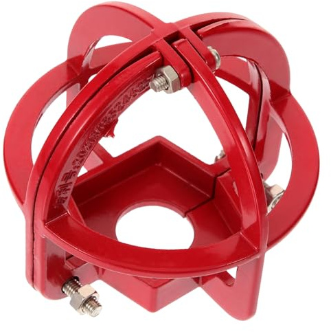 BAZEITFLOW Fire Sprinkler Head Protective Cover Red for Fire Extinguishing Systems Easy Installation Sprinkler Head Guard for Sensors