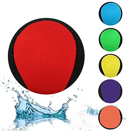 Alomejor 6 Pezzi di Palline d'Acqua Che Rimbalzano Sull'acqua, Palla da Biliardo e Giocattoli da Spiaggia per Bambini, Adulti, Palla Che Rimbalza Continuamente, di Stoffa, Attrezzatura per Il (Come