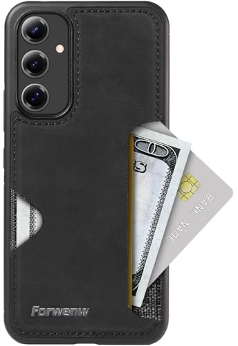Handyhülle für Samsung Galaxy S24 Hülle Mit Kartenfäch, Lederrückseite Stoßfest Handyhülle, Ultra Dünn Wallet Schutzhülle, für Samsung S24 5G Kartenfäch Hülle mit Kartenhalter