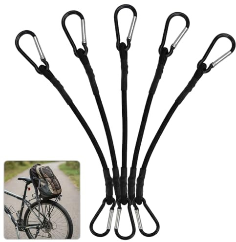5 Stück Expander Mit Haken 35cm,Sonnensegel Befestigung,Schwarz Spanngummi,Expander Mit Karabiner,Hochbelastbare Spanngurt Gummi,Sklein Gummibänder,für Camping,Sonnensegel,Fahrrad,Kofferraum
