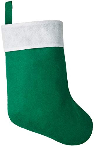 dressforfun 900645 Botte de Père Noël Saint-Nicolas Classique Chaussette de Noël à Suspendre Sac Cadeau –Diverses Couleurs (Vert| no.303310)