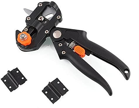 Pfropfen Werkzeug Kit, Garten Pfropfschere Schere Veredelungsschere Ratschenschere Set, Professionelle Einhand Schneidwerkzeug Set für Blumen Obstbäume Zweige