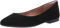 Amazon Essentials Women's Pointed-Toe Ballet Flat, Black Microsuede, 6 UK