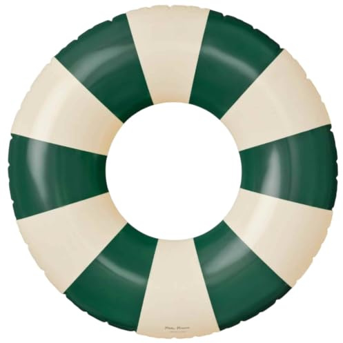 Petites Pommes Piscina Inflable para niños – Neumático de natación Resistente, Estampado a Mano, diseño clásico de Rayas, flotadores para Piscina, Costuras cómodas, fácil de Transportar