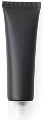 50 g/ml kosmetische weiche Tuben, Mattschwarz, Creme, Probenröhrchen, Lotionsflasche, Man Make-Flaschen, 50 Stück, transparente Kappe