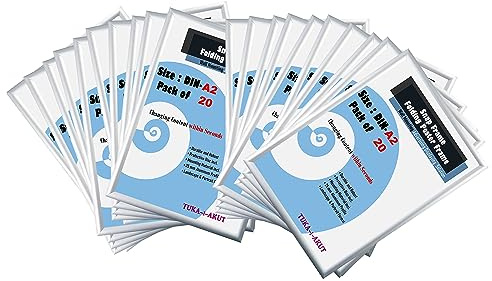 TUKA-i-AKUT 20er A2 Klapprahmen aus Aluminium 25 mm Profil, Plakatrahmen Wechselrahmen Poster Rahmen Schnapprahmen Aufklappbar mit Schutzscheibe Befestigungsmaterial, Silber Farbe, TKD8420-A2-20X