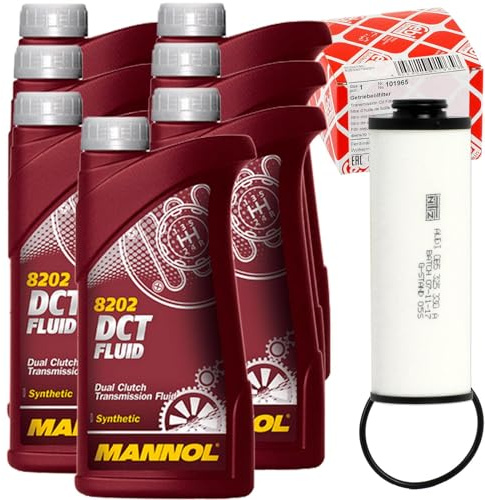 Febi Ölfilter + 7L Dct Getriebeöl | 1101965+7L Mannol Dct 8202, Mannol 8202 Dct Fluid