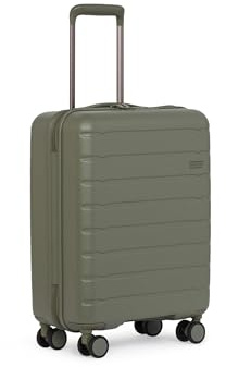 ANTLER - Stamford 2.0 Hard Shell Cabin Suitcase - 54.1 x 40.2 x 20 cm 37L, Lightweight, 4 Spinner Wheels, TSA Locks, Carry On Luggage Approved by Airlines Including easyjet & British Airways - Green