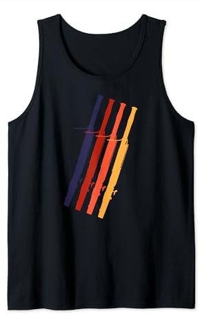 Musikinstrument retro Fagott Tank Top