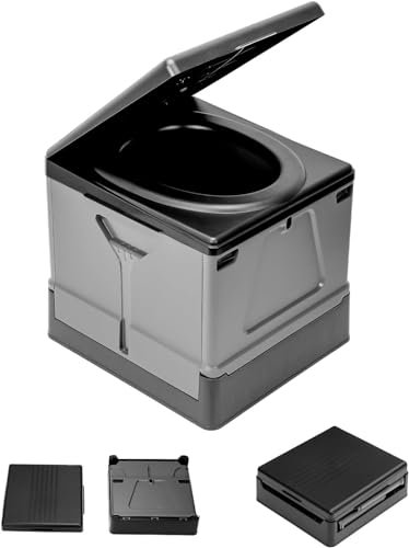ZADIKO Inodoro Plegable Exterior para Defender 110 2020-2022, Acampar Plegable Baño Seco Camper Camping Senderismo Viajar