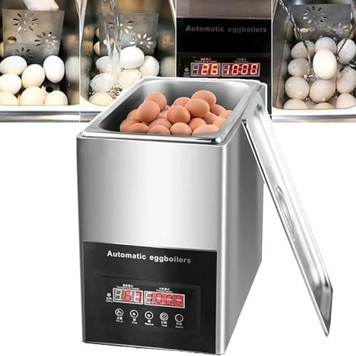 800W Hot Spring Egg Cooker, Electric 50 Egg Capacity Cooker, Rapid Egg-Maker, Commercial Intelligent Automatic Half-Boiled Egg Soft-Boiled Egg Machine~/