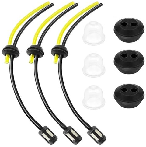 3-teiliges Rasentrimmer-Kraftstoffleitungs-Ölleitungsfilter-Set for Rasenmäher, Benzin, Gasschlauch, Freischneider, Ersatzteile