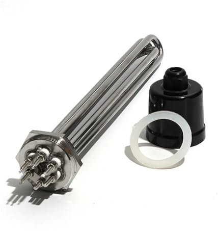 PVUVTNAHW DN40 1.5inch BSP Thread Full 304 Electrical Heating Water Heater Immersion Element 3KW/4.5KW/6KW/9KW/12KW 220V/380V(Type A-220V-6KW 250mmL)