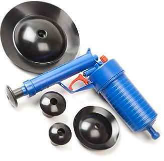 DIYEAH Pompa a Stantuffo Per Dragare Sturalavandini Alta Pressione Per Wc Vasca Lavandino Scarico Tubazioni Blu Strumento Per Pulizia Fognature Domestiche
