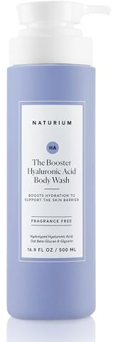 Naturium The Booster Hyaluronic Acid Body Wash, Hydrating & Moisturising, with Glycerin & Vitamin B5, 16.9 OZ / 500 ML