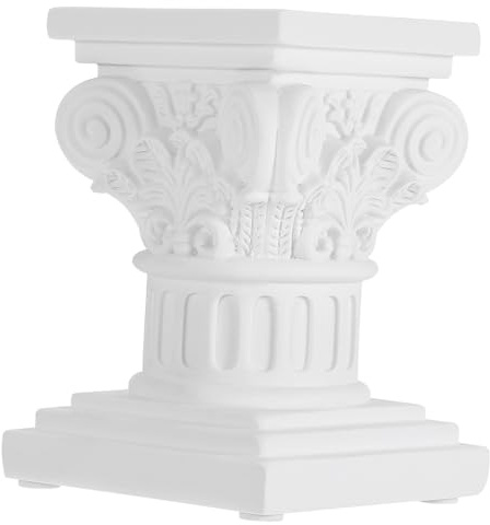 Amosfun 1pc Roman Column Figurine Small Garden Statue for Home Decor Versatile Decorative Ornament for Weddings Living Room and Balcony for Flowerpots and Candles