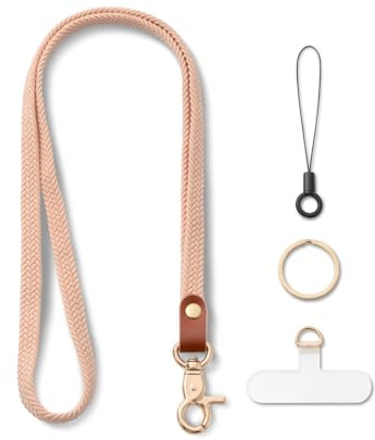 MORSUNBELA Nyckelband Nyckelband Lång Nyckelring Långt Band,Nude