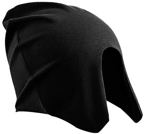 Schlaf-Augenschutz Aus Baumwolle, Lichtblockierende Augenabdeckung, Gekämmte Baumwolle/Spandex, Augenschutz-Doppelschicht, Maske, Slouch-Beanie-Mütze, Weicher Lichtschutz, Für Reisen,