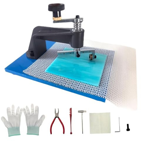 KiBcsLic Cortador de Vidrio Circular Cortador para Vidrios Herramienta para Arte Manual Pinza de Cristal con Tapete Antideslizante Apropiado para Estudios Jard