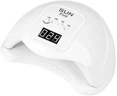 Lampe à ongles UV, lampe à ongles gel LED, sèche-vernis, machine de manucure 48 W, capteur automatique de durcissement, 4 réglages minuterie, séchage rapide, blanc, sèche-vernis