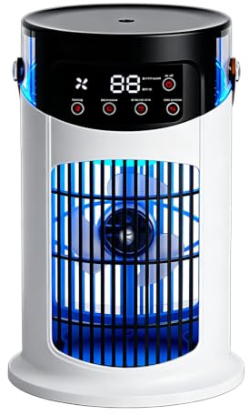 Air Conditioning Fan,6 Speed Quiet Portable Air Cooler Fan | Portable Ventilator Device for Indoor Outdoor Offices Garage Desk Floor Bedroom Home Camping
