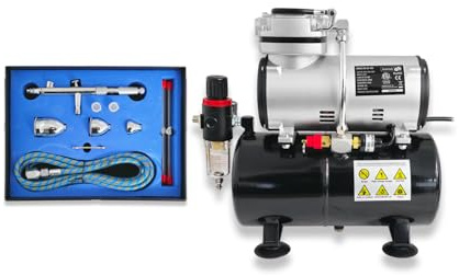 Airbrush Tank Compressor with 183K Double Action Professional Airbrush KIT
