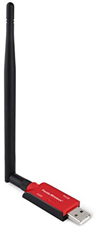 Panda Wireless® PAU0B AC600 Dual Band (2.4GHz y 5GHz) Adaptador USB inalámbrico N con Antena de Alta Ganancia - Windows 7/8/8.1/10/11, Mint, Ubuntu, openSUSE, Fedora, Rocky, Kali Linux y Raspbian