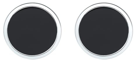 925 Sterling Silber Ohrringe Schwarz Achat Echtes Silber Ohrstecker Rund Schmuck 6/8/10/12mm für Damen Herren Paar Geschenk Valentinstag Jahrestag Geburtstag