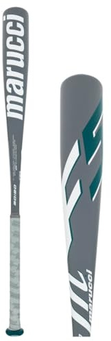 Marucci F5 SL -10 Aluminum Youth Baseball Bat, Durable Lightweight USA Baseball Bats, Soft Touch Grip for Comfort, Control, 2 5/8 Barrel, White/Green