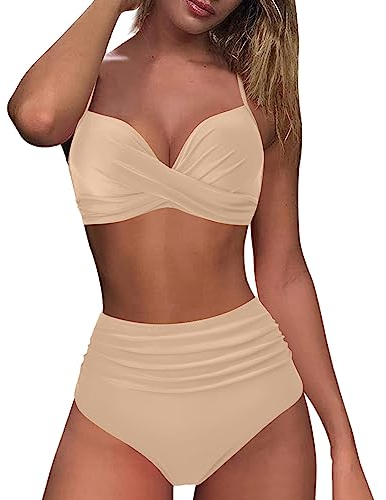 WILLBEST Badeanzug mädchen 140 Beachvolleyball Bikini Oberteil Damen Badeanzug String Bikinihose Handtuch Poncho Erwachsene Bikini Damen Hose high Waist badenzug Curvy beachsissi