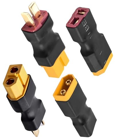TQPXZO 4 Stück XT60 XT-60 Stecker Buchse Stecker Adapter für RC Lipo Ladegerät Batterieanschlüsse
