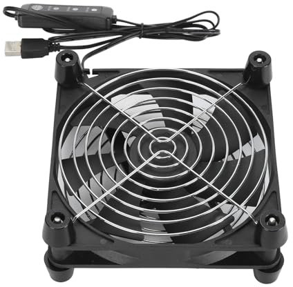 140mm Computer Fan, USB Powered Cooling Fan Adjustable Speed Circular Radiator Silent Fan for Computer Case, Gaming PC, CPU Cooler for Tablet TV Receiver Router DVR