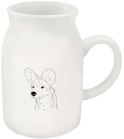 Azeeda 300ml 'African Wild Dog Face' Ceramic Milk Jug (MJ00015433)
