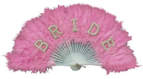BHFYOB Modischer Fächer für Hochzeit, Faltfächer, Perlen, Brautbrief, Fächer, Hochzeit, Party, dekorativer Fächer, Mode, Braut, Handfächer, Dekoration