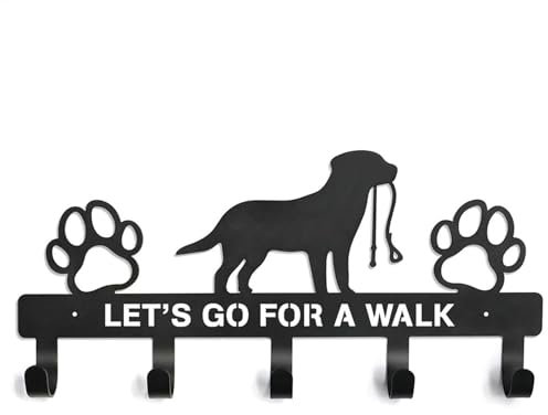 dzqad Hundeleinenhalter Wand, Hunde Garderobe Schlüsselbrett, Hunde Wandschlüsselhaken, Wandhaken für Hundeleine, Hundegarderobe, Wohnzimmer-Dekoration, Hängeaufbewahrung