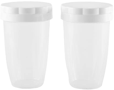 Asuinxurr Lot de 2 saupoudreurs de farine avec couvercle pour cacao, , farine, épices, gâteaux, farine, etc