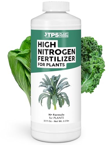 High Nitrogen Fertilizer for Plants – Liquid Plant Food for Rapid Green Growth, Deep Leaf Color & Strong New Foliage, 32 oz