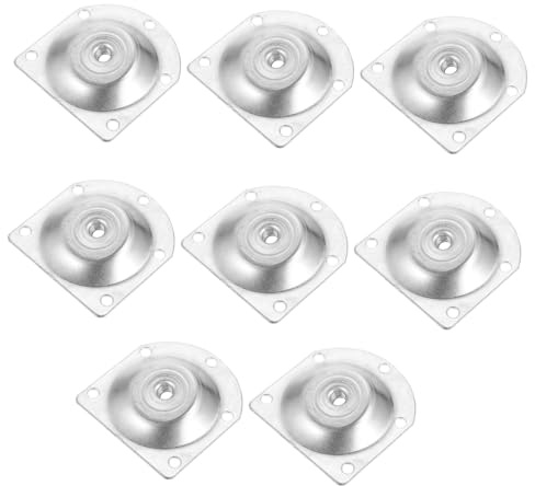 HORIALENCE 8pcs Slanted Iron Furniture Leg Mounting Plates for Sofas Couches Ottomans Heavy Duty Corrosion Resistant Attachment Plates Easy to Install Strengthening Accessories