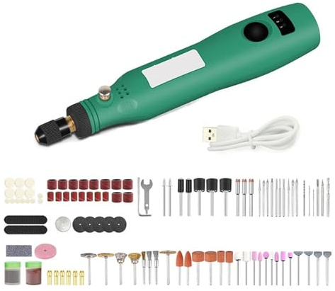 Mini Broyeur Électrique Sans Fil, Chargement USB, Vitesse Variable, Outil Rotatif, Stylo De Gravure For Fraisage, Polissage Simple d'utilisation(HB-102-160pcs Set)