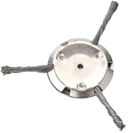 Cabezal de Alambre de Acero para Desbrozadora - 15 cm de Diámetro, Resistente - Cabezal Cortacésped con Cepillo de Alambre,para Jardinería, Césped, Parques, Granjas y Patios