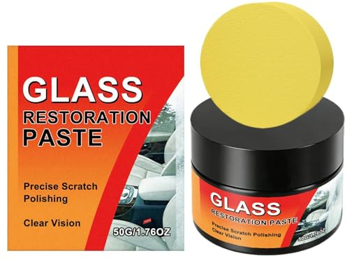 Quitarañazos de parabrisas - 50g limpiador seguro de pulido y detallado - Kit quitarañazos para vidrio automotriz,Para camión, autocaravana, viaje al aire libre, ruta por carretera, vehículo,