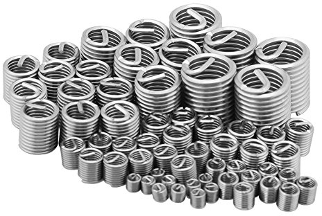 Einsätze Set, 60pcs Edelstahl Drahtgewinde Reparatur Hülsen Einsatz Sortiment, M3 M4 M5 M6 M8 M10 M12 Set, Gewinde Reparatur Set