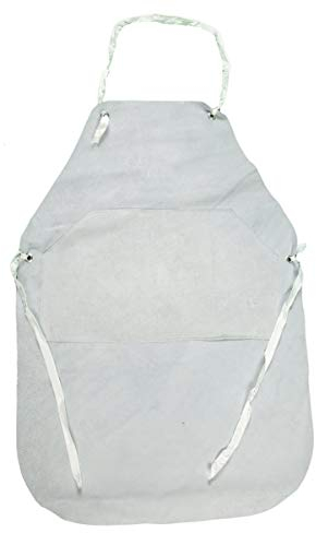 PAYPER 301R Grembiule saldatore lavoro uomo donna in crosta bovina 60x90cm protezione manipolazioni pesanti materiali caldi Ghiaccio (Taglia Unica)